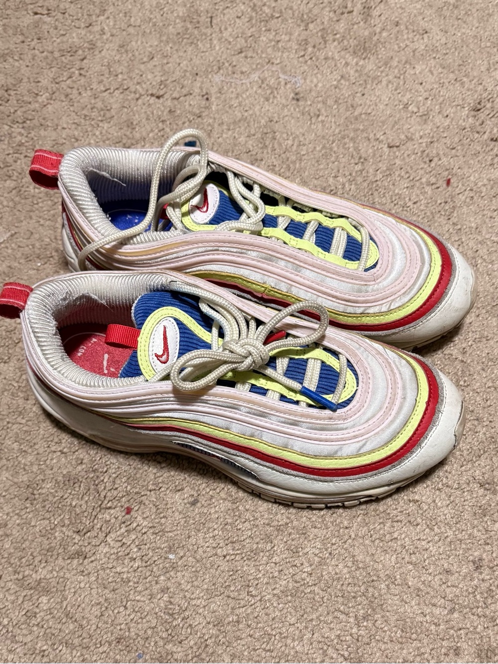 Nike Kids Multicolor Sneakers - Pink, Yellow, Blue, Red